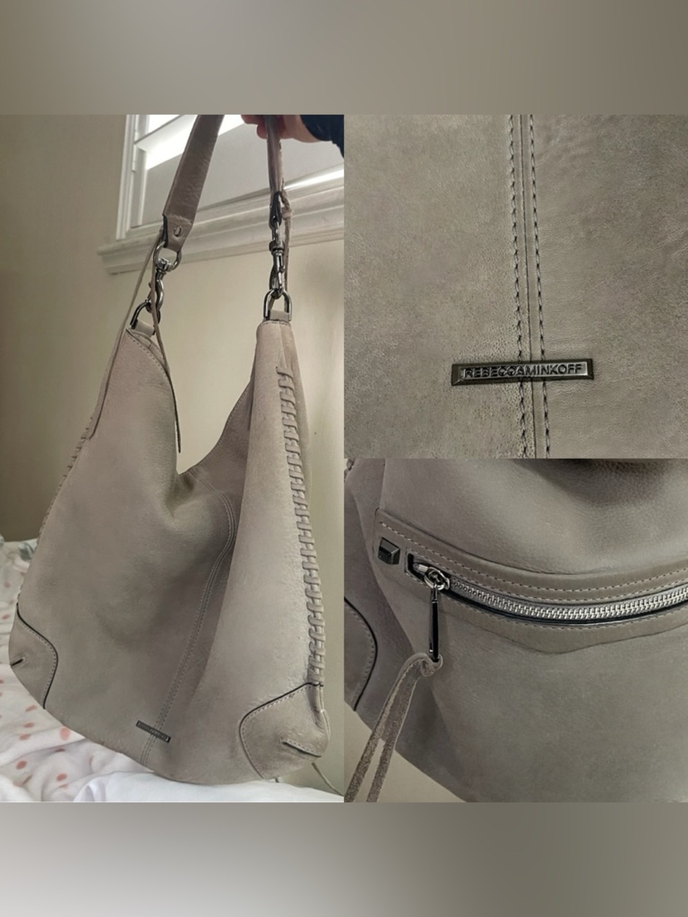 Rebecca Minkoff  Suede Shoulder Hobo Bag